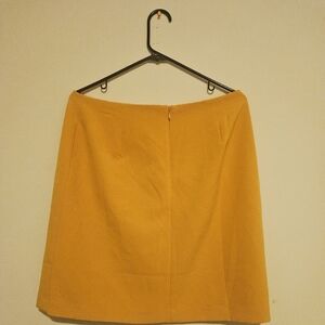 White House Black Market Yellow ( Mustard) Skirt
